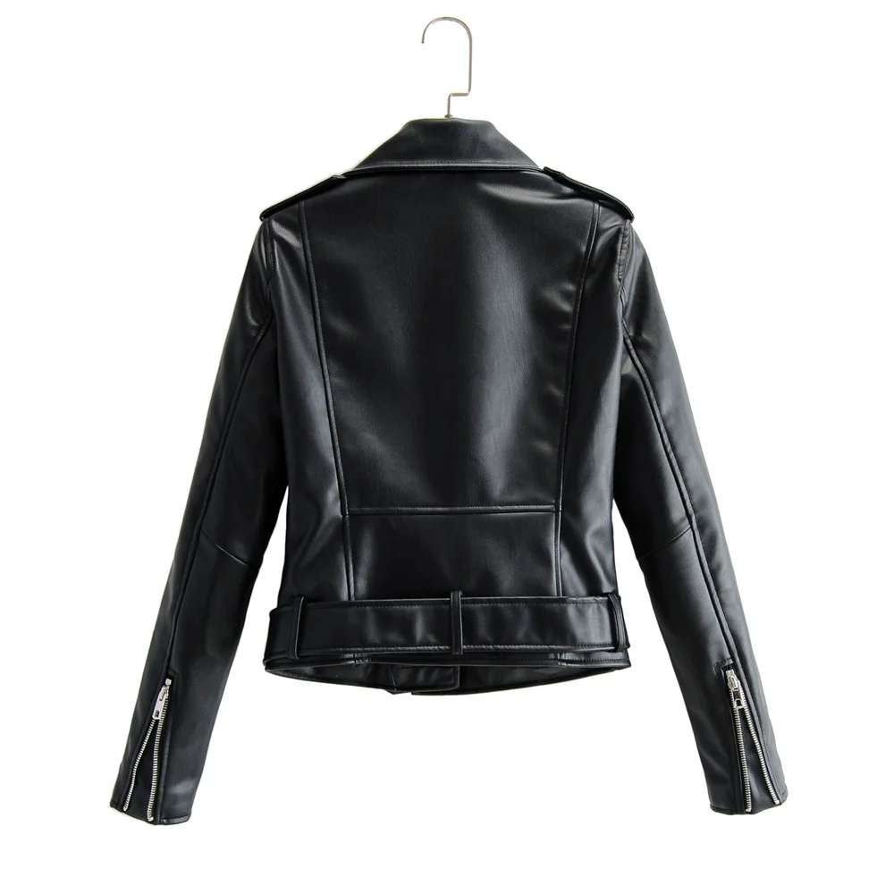 2020 autumn women's new style lapel long-sleeved pockets with shoulder straps and belts imitation leather motorcycle jacket
2020 autumn women's new style lapel long-sleeved pockets with shoulder straps and belts imitation leather motorcycle jacket