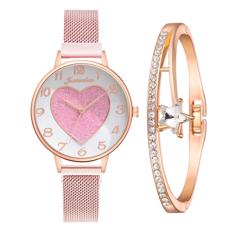 Fashion Women Watches Heart-shaped Children Students Bracelet Set Watch Casual Leather Quartz Wristwatch Clock Relogio Feminino
Fashion Women Watches Heart-shaped Children Students Bracelet Set Watch Casual Leather Quartz Wristwatch Clock Relogio Feminino