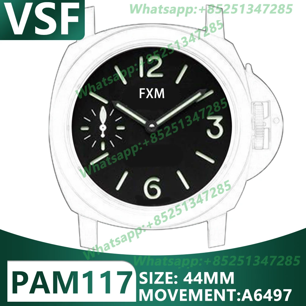 Men's Automatic Mechanical Luxury Brand Watch 44mm PAM177 VSF 1:1 Best Edition 904L AAA Replica Super Clone A6497 Sports Clocks
Men's Automatic Mechanical Luxury Brand Watch 44mm PAM177 VSF 1:1 Best Edition 904L AAA Replica Super Clone A6497 Sports Clocks