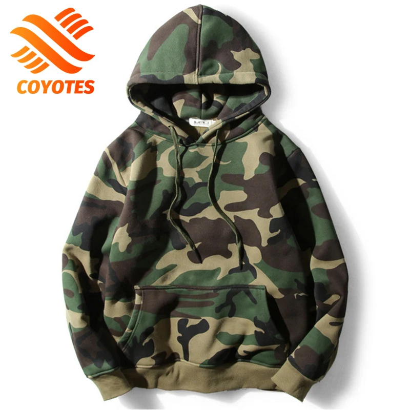 COYOTES Hoodies Men Army Green Camouflage Hooded Sweatshirt Camo Fleece Pullover Fashion Hip Hop Streetwear Casual Hoodie Autumn
COYOTES Hoodies Men Army Green Camouflage Hooded Sweatshirt Camo Fleece Pullover Fashion Hip Hop Streetwear Casual Hoodie Autumn