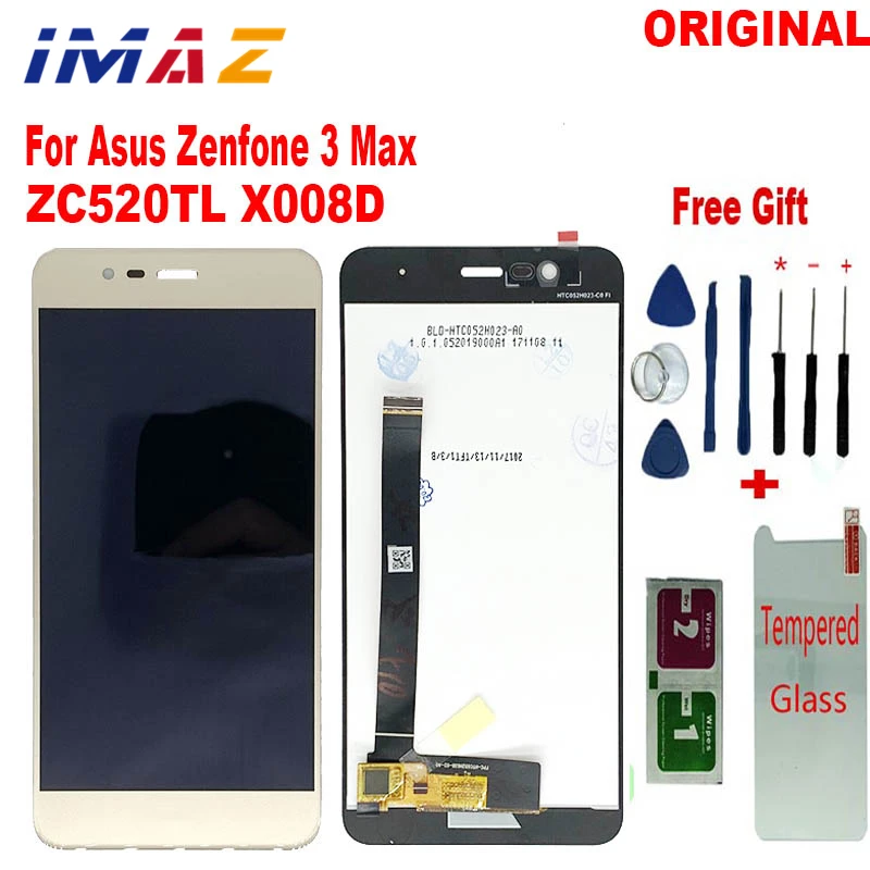 Оригинальный ЖК-дисплей IMAZ 5,2 "для Asus Zenfone 3 Max ZC520TL X008D, ЖК-дисплей, сенсорный экран, дигитайзер в сборе, запасная часть для ремонта
Оригинальный ЖК-дисплей IMAZ 5,2 "для Asus Zenfone 3 Max ZC520TL X008D, ЖК-дисплей, сенсорный экран, дигитайзер в сборе, запасная часть для ремонта