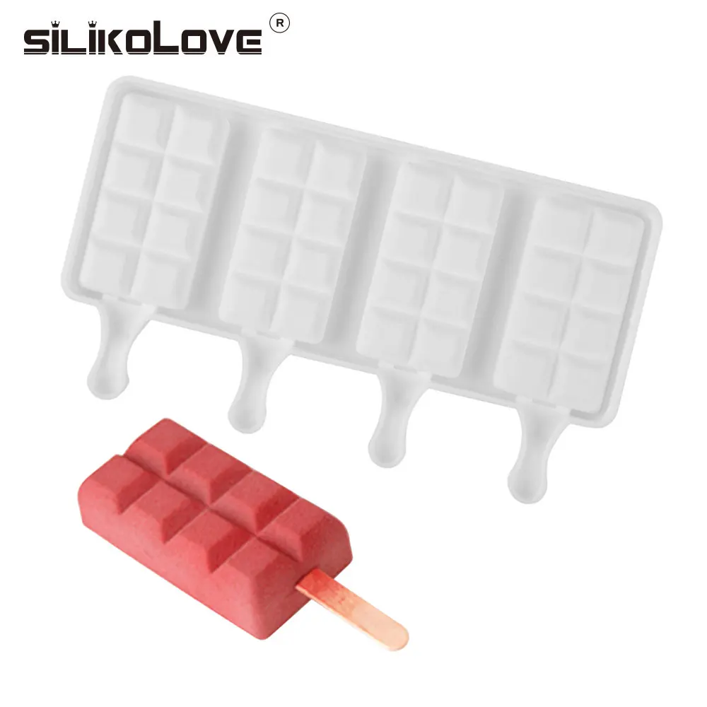 SILIKOLOVE Lattice Shape Ice Cream Mold Silicone Popsicle Maker cakesicle mold With Wooden Sticks
SILIKOLOVE Lattice Shape Ice Cream Mold Silicone Popsicle Maker cakesicle mold With Wooden Sticks