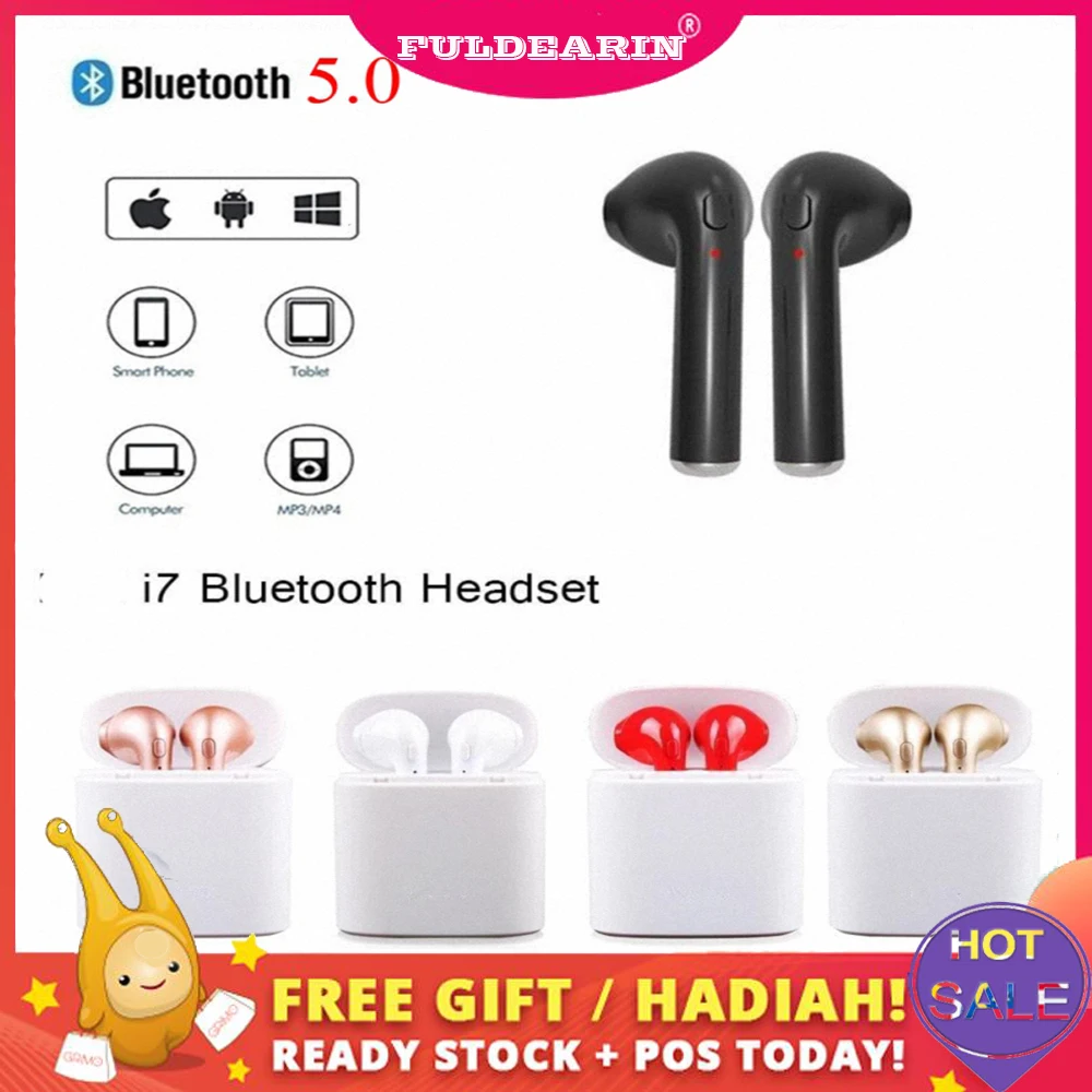 I7 TWS Right Ear Earphones Earbuds Mini Wireless Bluetooth Headset v5.0 Stereo Earphone For IOS Android Phone | Электроника