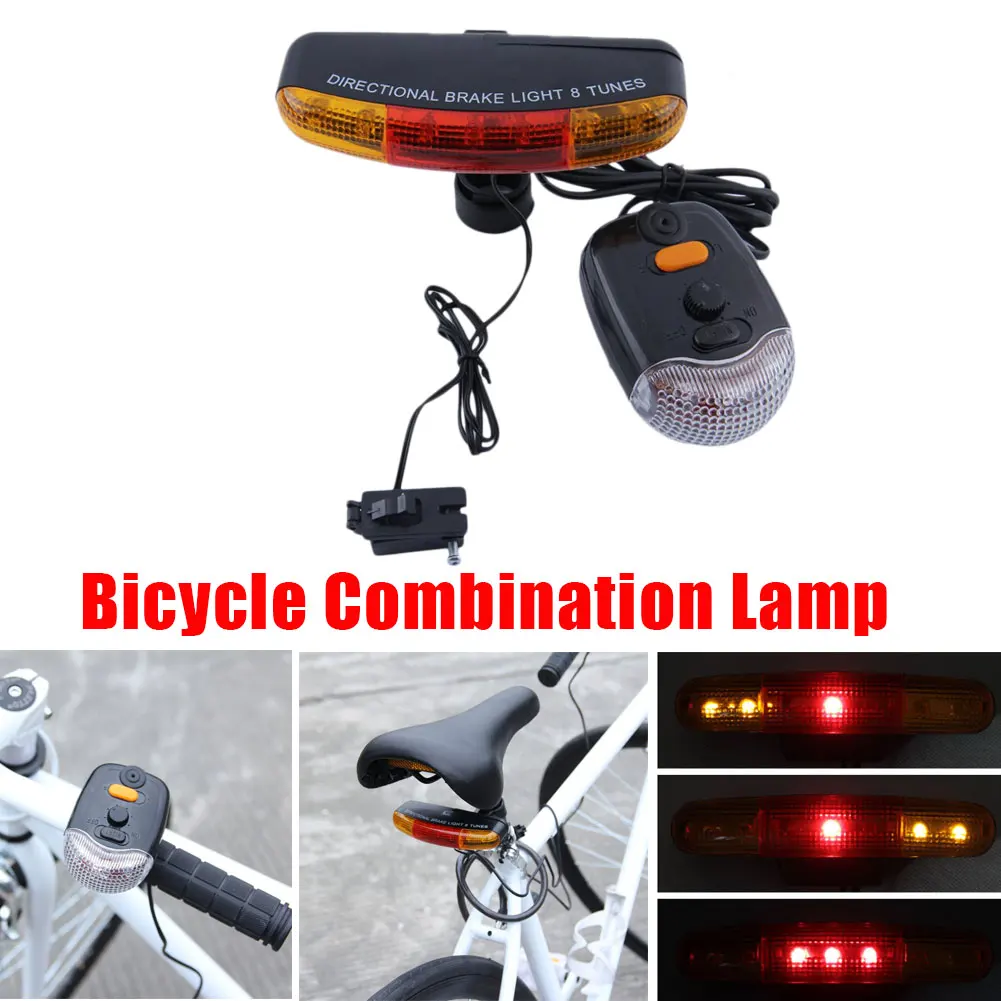7 Led Multi-Function Bicycle Turn Signal Bicycle Tail Light Electric Horn Brake Light 8 Sound Horn Fixing Bracket Set Bicycle
7 Led Multi-Function Bicycle Turn Signal Bicycle Tail Light Electric Horn Brake Light 8 Sound Horn Fixing Bracket Set Bicycle