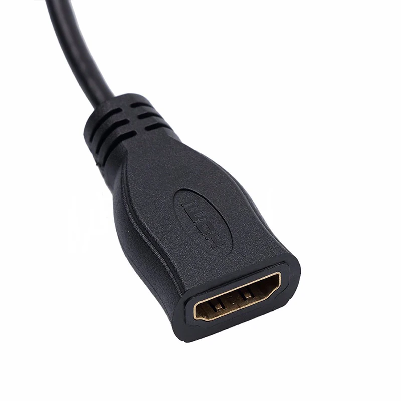 Микро HDMI-Совместимость с совместимому HDMI кабель Позолоченный разъем адаптера
