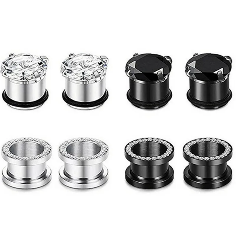 8/12PCS Stainless Steel Zircon Ear Gauges Plugs And Tunnels Flesh Expander Ear Stretchers Set Kit Piercing Oreja Dilataciones
8/12PCS Stainless Steel Zircon Ear Gauges Plugs And Tunnels Flesh Expander Ear Stretchers Set Kit Piercing Oreja Dilataciones