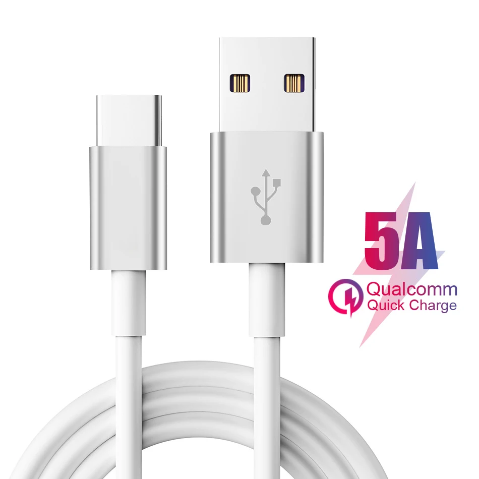 Кабель для передачи данных с разъемами Type C и USB 2 0 5 А 4 ядерный быстрая зарядка Samsung