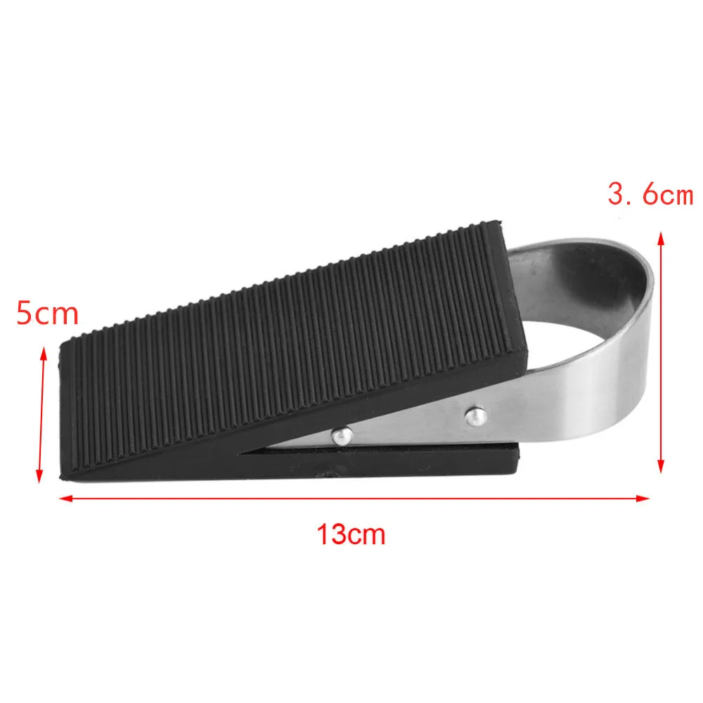 1 Pc Rubber Door Stopper Wedge Block Guard Wind Dust Blocker Stopper Protector For Home Children Office With Stainless Steel
1 Pc Rubber Door Stopper Wedge Block Guard Wind Dust Blocker Stopper Protector For Home Children Office With Stainless Steel