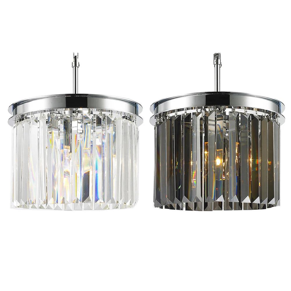 Modern Crystal Pendant Lighting 12in Chrome Plated Ceiling Lamp LED Smoky Crystal Ceiling Chandelier Lamp for Bar Kitchen Island
Modern Crystal Pendant Lighting 12in Chrome Plated Ceiling Lamp LED Smoky Crystal Ceiling Chandelier Lamp for Bar Kitchen Island
