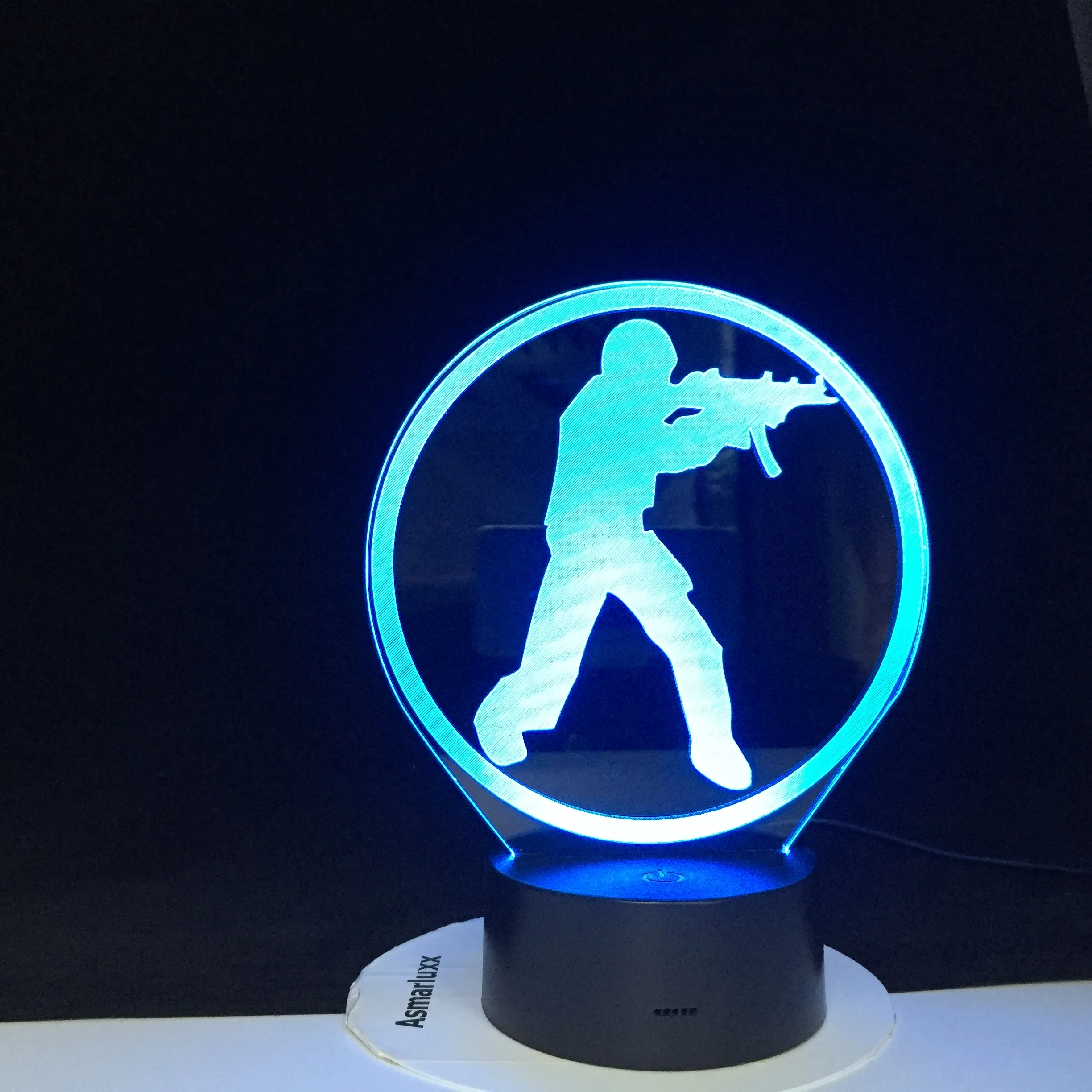 Soldier 3d Lamp Colorful Touch Gradual Led Visual Led Night Light Gift Decoration Table Lamp Lovely Cartoon Children's Toys
Soldier 3d Lamp Colorful Touch Gradual Led Visual Led Night Light Gift Decoration Table Lamp Lovely Cartoon Children's Toys