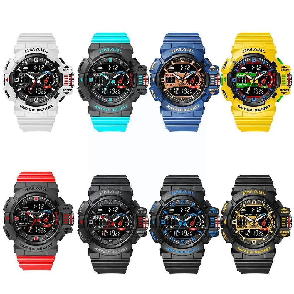 Sport Watch Men Waterproof Top Brand Digital Watches Display Quality Plastic Band Dual Relogio Masculino Wristwatch Watch R5S3
Sport Watch Men Waterproof Top Brand Digital Watches Display Quality Plastic Band Dual Relogio Masculino Wristwatch Watch R5S3