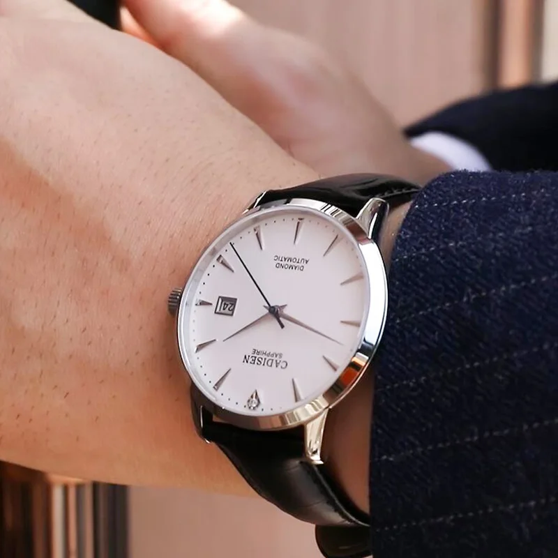 CADISEN Real Diamond Automatic Watch Men Mechanical Watches Luxury Sapphire MIYOTA 9015 Japan Movement 50M Waterproof Wristwatch
CADISEN Real Diamond Automatic Watch Men Mechanical Watches Luxury Sapphire MIYOTA 9015 Japan Movement 50M Waterproof Wristwatch