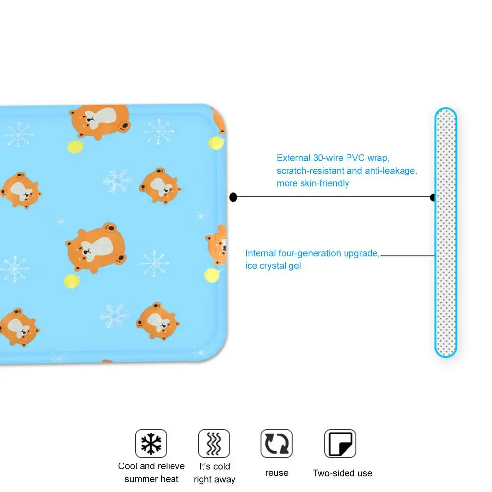 45*60 Cm Dog Cooling Mat Ice Pad Summer Kennel Pet Sleeping Blanket Portable Self-cooling Mat Pet Summer Cat Cooling Cushion
45*60 Cm Dog Cooling Mat Ice Pad Summer Kennel Pet Sleeping Blanket Portable Self-cooling Mat Pet Summer Cat Cooling Cushion