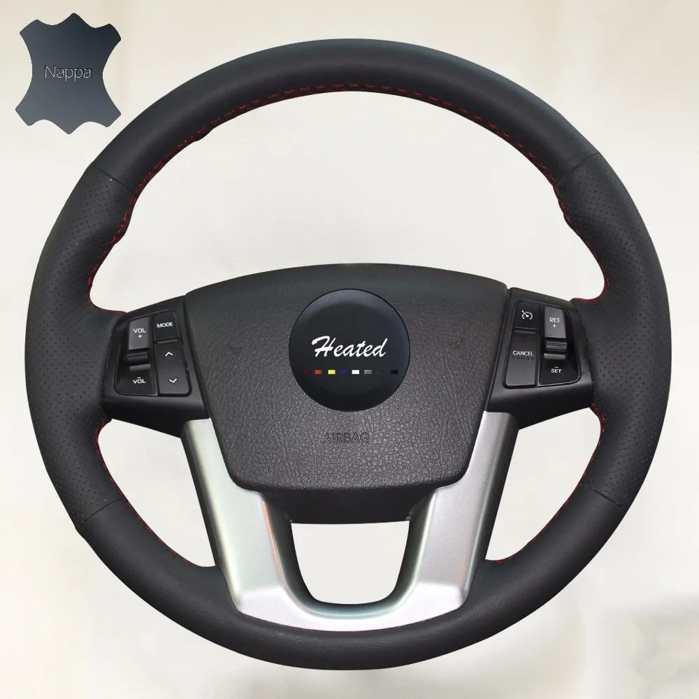 Nappa Leather Stitch Car Steering Wheel Cover for Kia Sorento 2009-2014 capa para volante braid on the steering wheel
Nappa Leather Stitch Car Steering Wheel Cover for Kia Sorento 2009-2014 capa para volante braid on the steering wheel