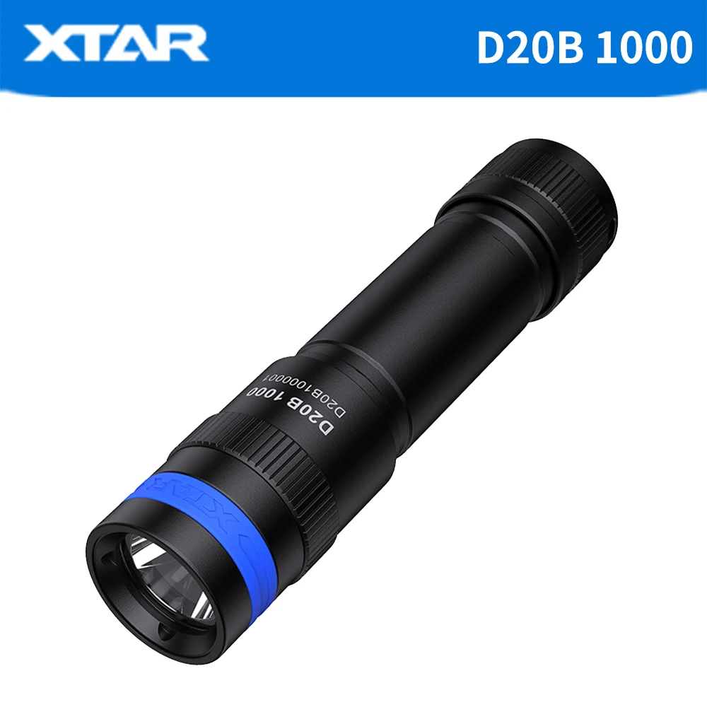 Фонарик для дайвинга XTAR D20/D20B 1000 люмен CREE XP-L/V6 светодиодный поворотный