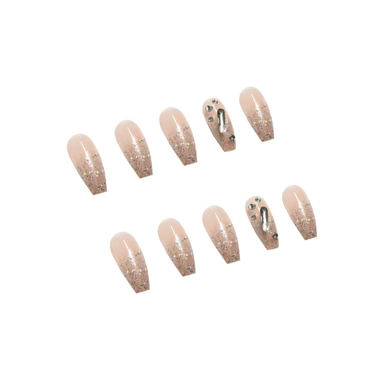 2021 24pcs Rhinestone Inlaid Nail Patch Shiny Glue Type Removable Long Paragraph Fashion Manicure Save Time False Nail Patch 
2021 24pcs Rhinestone Inlaid Nail Patch Shiny Glue Type Removable Long Paragraph Fashion Manicure Save Time False Nail Patch
