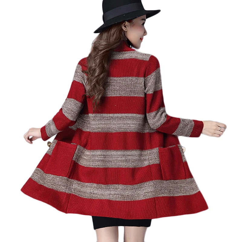 New Autumn Winter Sweater Jacket Korean Double breasted Cardigan Sweaters Trench Coat Womens Long Knitted Cardigan Outerwear Red
New Autumn Winter Sweater Jacket Korean Double breasted Cardigan Sweaters Trench Coat Womens Long Knitted Cardigan Outerwear Red