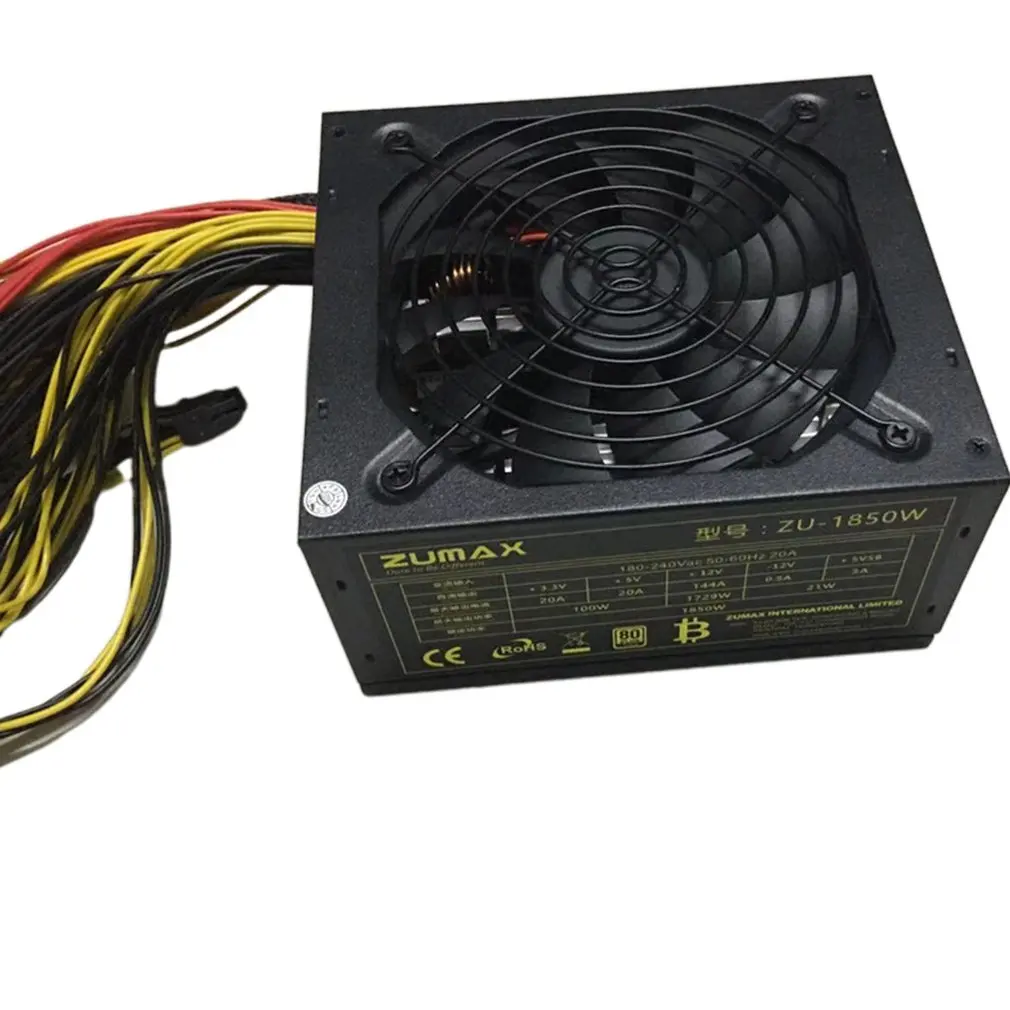 Practical 1800WGPU Durable High-power Power Supply Chassis Graphics Card Chassis Multi-output Power Supply
Practical 1800WGPU Durable High-power Power Supply Chassis Graphics Card Chassis Multi-output Power Supply