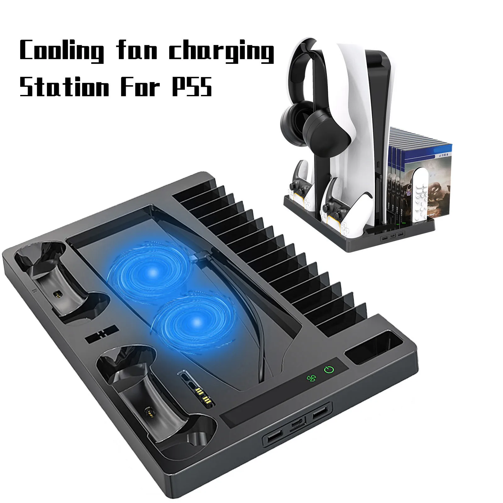 Подставка для PS5 DE/UHD Вертикальная с охлаждающим вентилятором, зарядная док-станция, держатель для наушников, игровая стойка, многофункциона...
Подставка для PS5 DE/UHD Вертикальная с охлаждающим вентилятором, зарядная док-станция, держатель для наушников, игровая стойка, многофункциона...