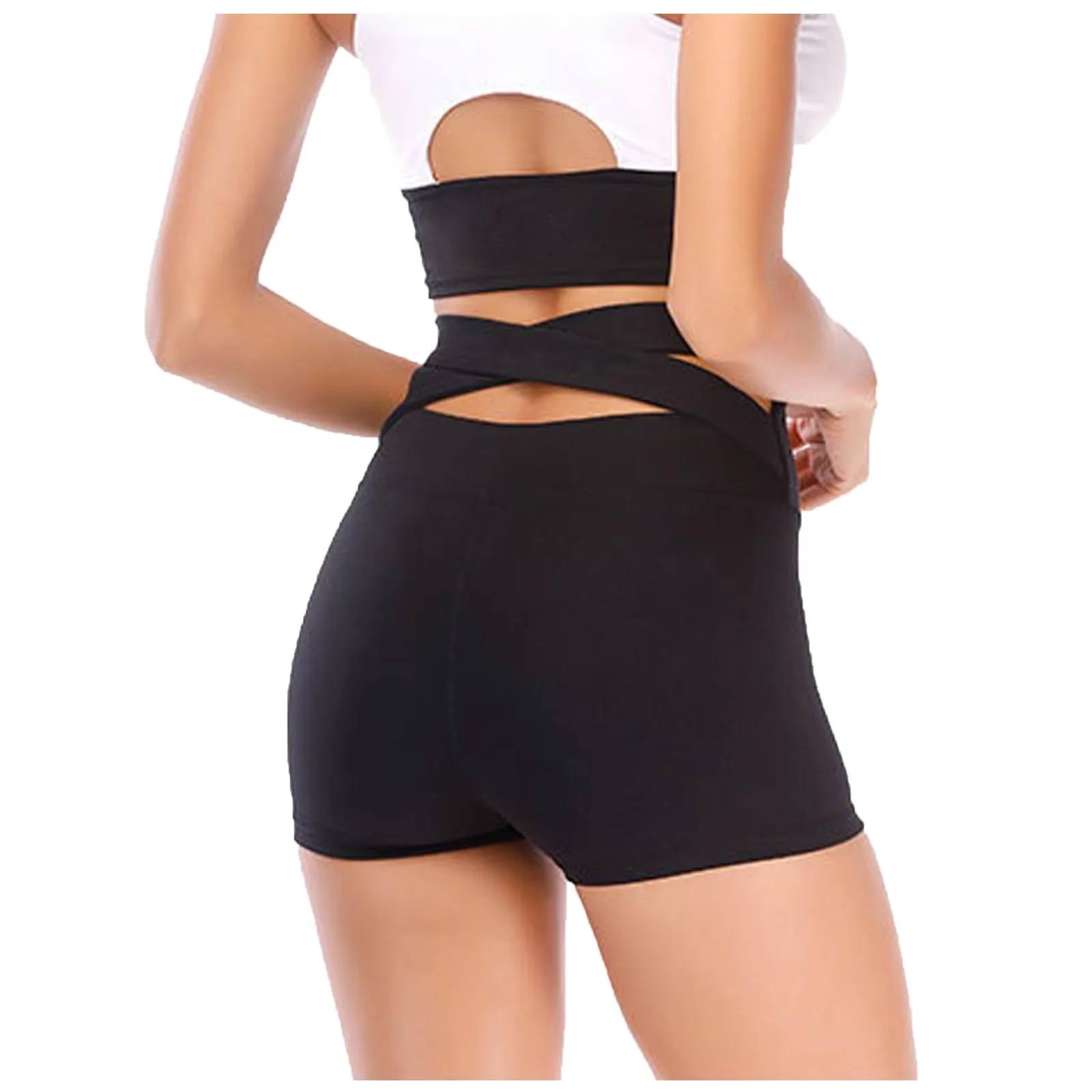 Sport Shorts Women Criss Cross High Waist Elasticated Seamless Fitness Leggings Push Up Gym Training Gym Tights Pocket Short
Sport Shorts Women Criss Cross High Waist Elasticated Seamless Fitness Leggings Push Up Gym Training Gym Tights Pocket Short