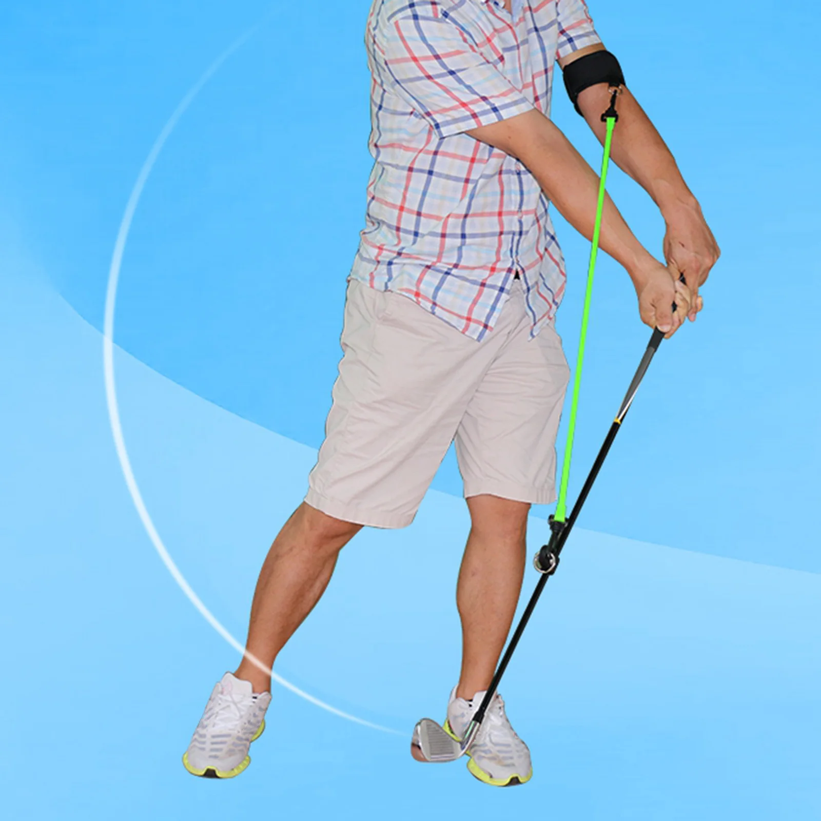 

Golf Swing Training Aids, Golf Swing Correcting Tool Swing Training Aid Arm Band, Golf Posture Motion Correction Trainer