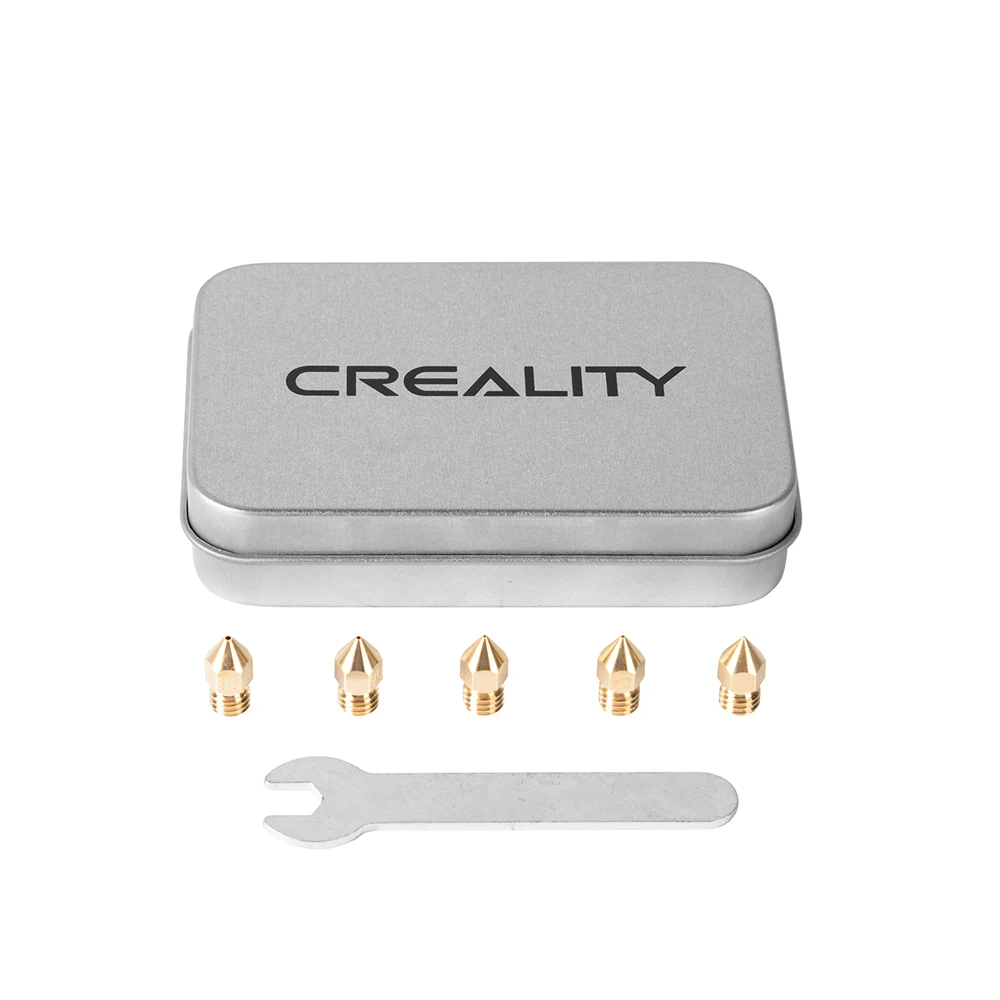

CREALITY 3D Printer Parts Advanced Nozzle Size 1*0.2mm/2*0.4mm/1*0.6mm/1*0.8mm For 1.75mm Extruder Print Head Brass MK8 Makerbot