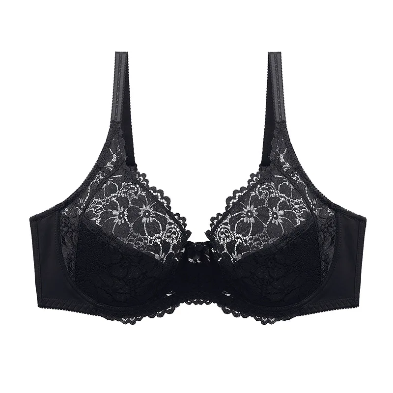 Women's Lace Ultra-thin Large Bra European and American Solid Color Sexy EF Big Cup Underwear Fat Female Bra Sexy Push Up Bra
Women's Lace Ultra-thin Large Bra European and American Solid Color Sexy EF Big Cup Underwear Fat Female Bra Sexy Push Up Bra