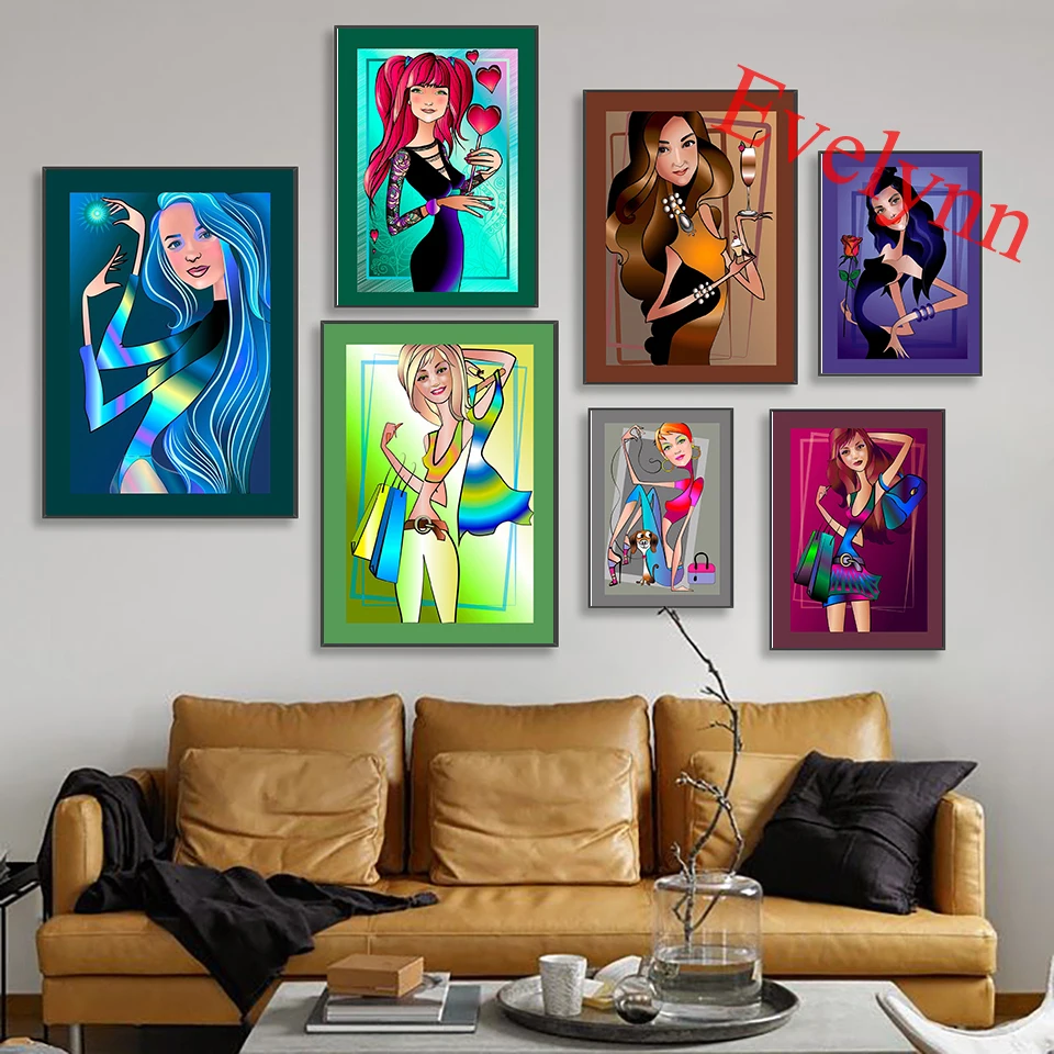 Fashion Girls Posters Girl With A Cocktail Girl With A Rose Girls Room Decor Painting Living Room Decor Canvas Wall Art Prints
Fashion Girls Posters Girl With A Cocktail Girl With A Rose Girls Room Decor Painting Living Room Decor Canvas Wall Art Prints