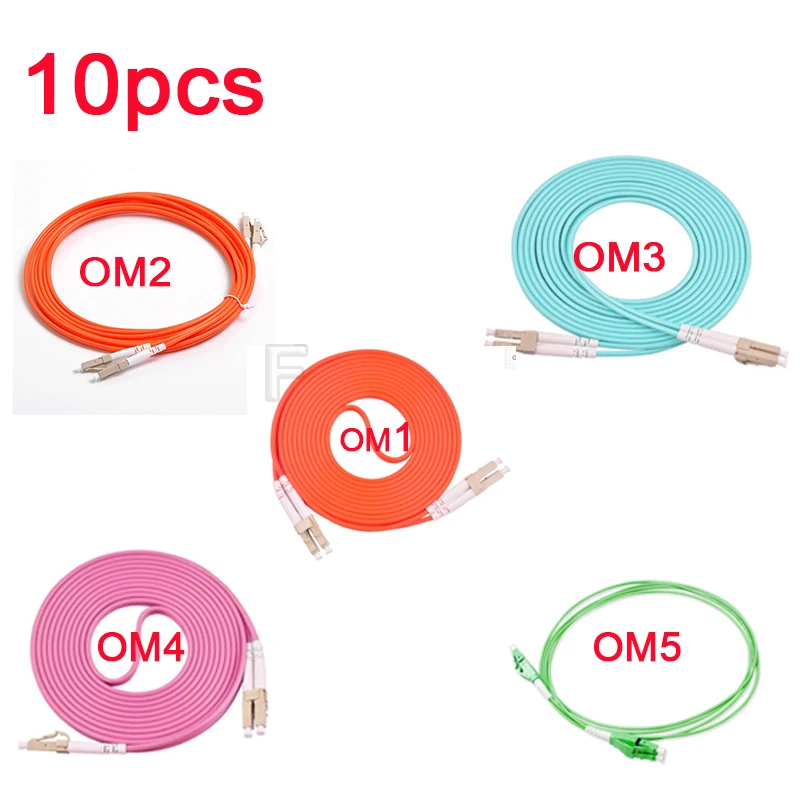 10pcs 3M fibre Patch Cable LC UPC MM Duplex OM1 OM2 OM3 0M4 0M5 2.0mm LSZH Fiber Optic Patch Cord
10pcs 3M fibre Patch Cable LC UPC MM Duplex OM1 OM2 OM3 0M4 0M5 2.0mm LSZH Fiber Optic Patch Cord