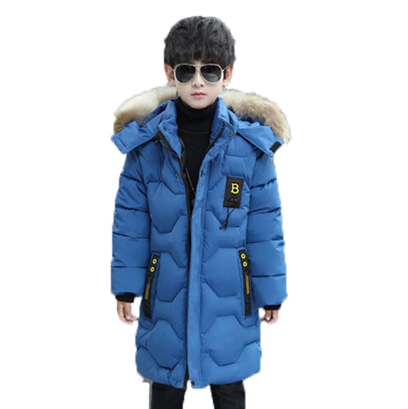 Winter Polyester Jacket For Boy New 2022 Keep Warm Thickening Coat Hooded Fur Collar Mid-Length Casual Slim Children's Clothing
Winter Polyester Jacket For Boy New 2022 Keep Warm Thickening Coat Hooded Fur Collar Mid-Length Casual Slim Children's Clothing