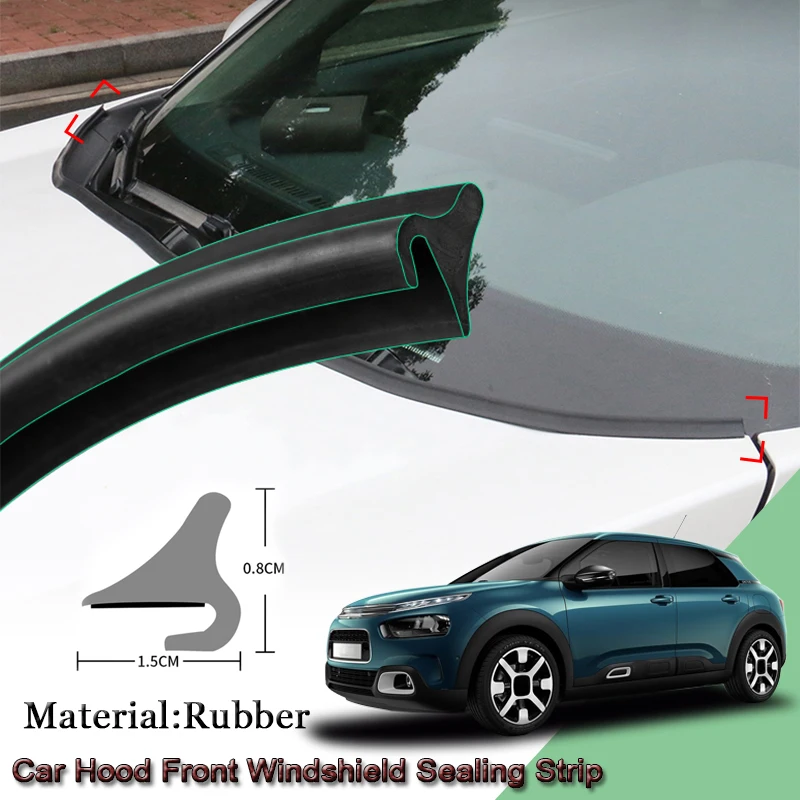 

Car Rubber Seal Strip Windshied Spoiler Filler Protect Edge Weatherstrip Strips Auto Accessories For Citroen C4 Cactus 2014-2020