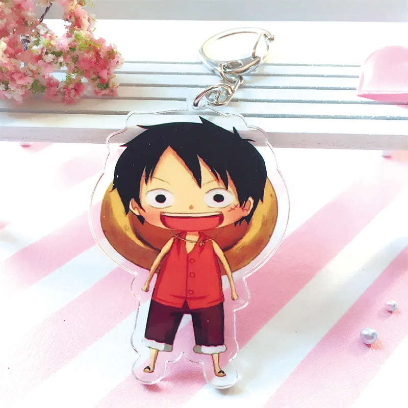 Cute Anime Cartoon One Piece Keychain Double Sided Acrylic Key Chain Women and Men Kids KeyRing Gift Pendant Jewelry Porte Clef
Cute Anime Cartoon One Piece Keychain Double Sided Acrylic Key Chain Women and Men Kids KeyRing Gift Pendant Jewelry Porte Clef