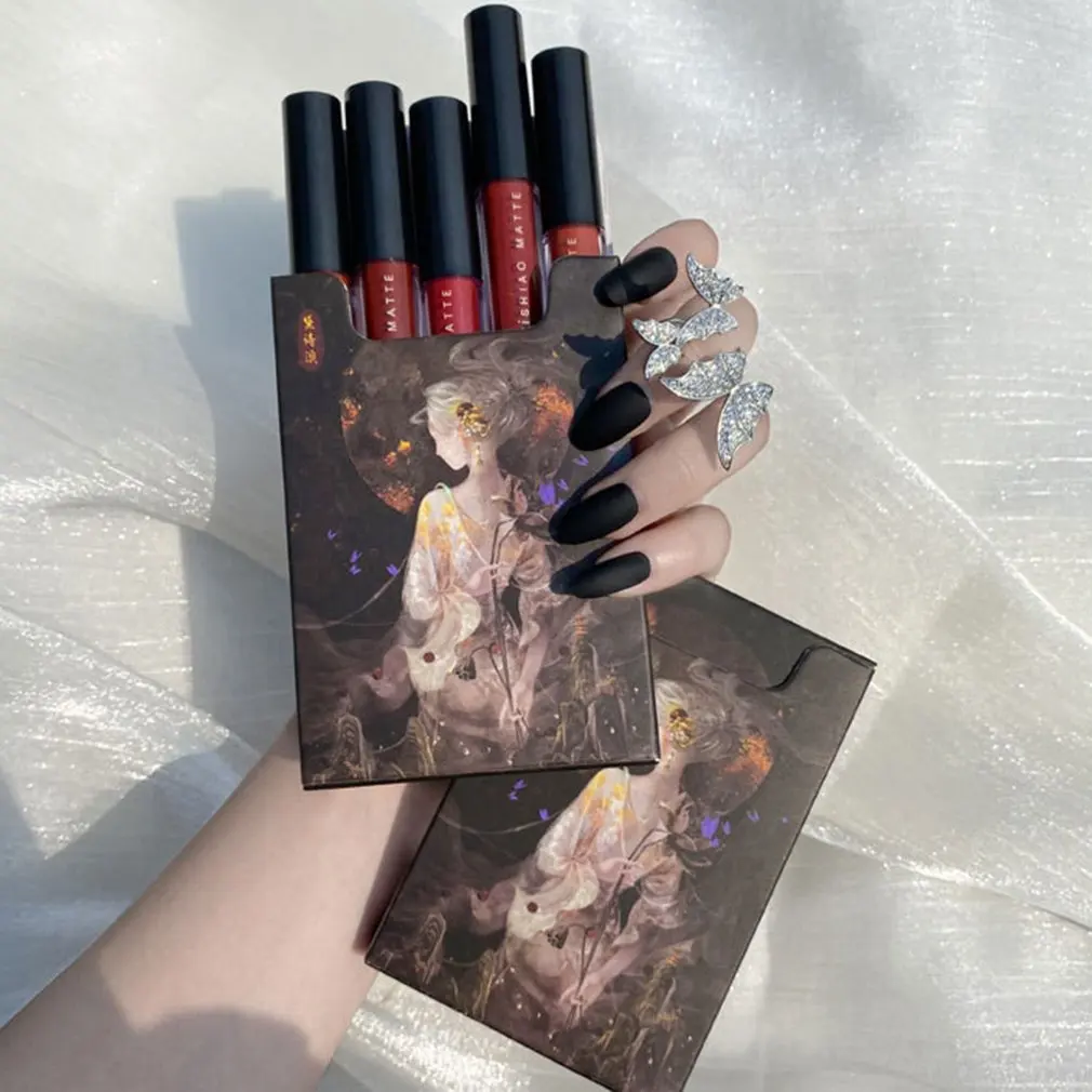 5 PCS Dreamer Lip Glaze Matte Easy-to-color Set Velvet Matte Cigarette Lipstick Safe Ingredients Durable Lip Glaze
5 PCS Dreamer Lip Glaze Matte Easy-to-color Set Velvet Matte Cigarette Lipstick Safe Ingredients Durable Lip Glaze