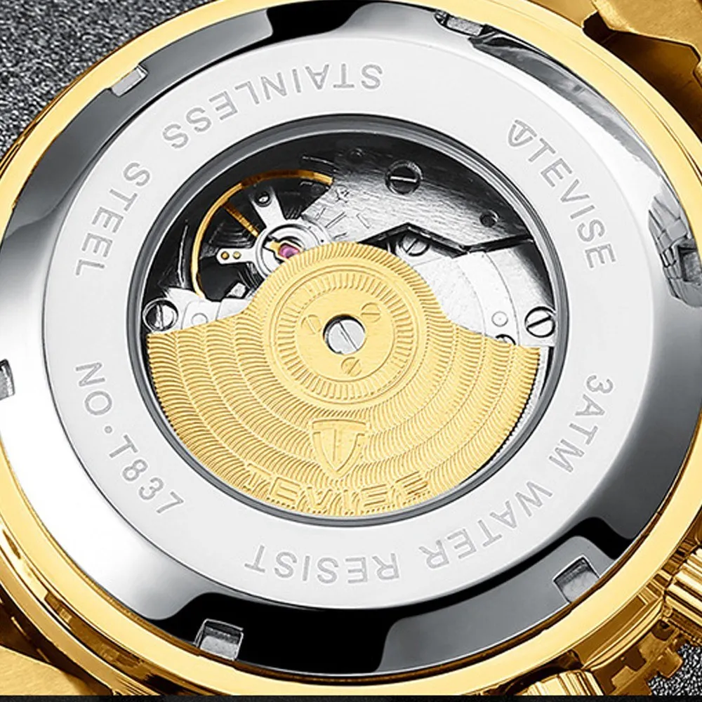 Tevise T841B Men's fully automatic, casual, mechanical, multi-functional, six-hand water watch Drop shipping
Tevise T841B Men's fully automatic, casual, mechanical, multi-functional, six-hand water watch Drop shipping