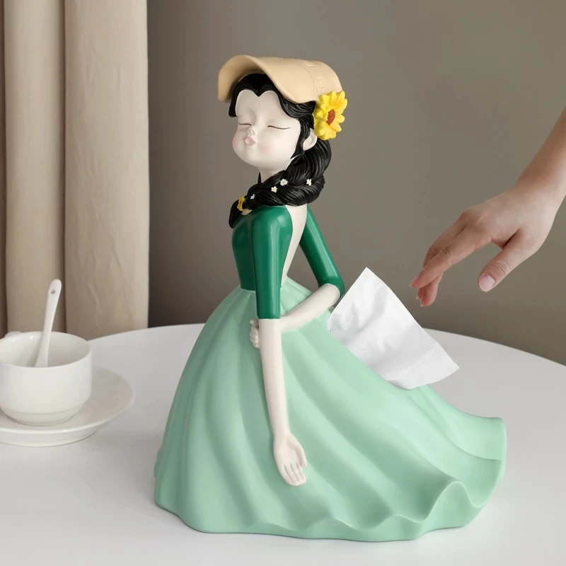Pastoral Girl Creative Napkin Drawer Tissue Boxes Container Restaurant Bedroom Resin Home Decoration Container For Wet Wipes
Pastoral Girl Creative Napkin Drawer Tissue Boxes Container Restaurant Bedroom Resin Home Decoration Container For Wet Wipes