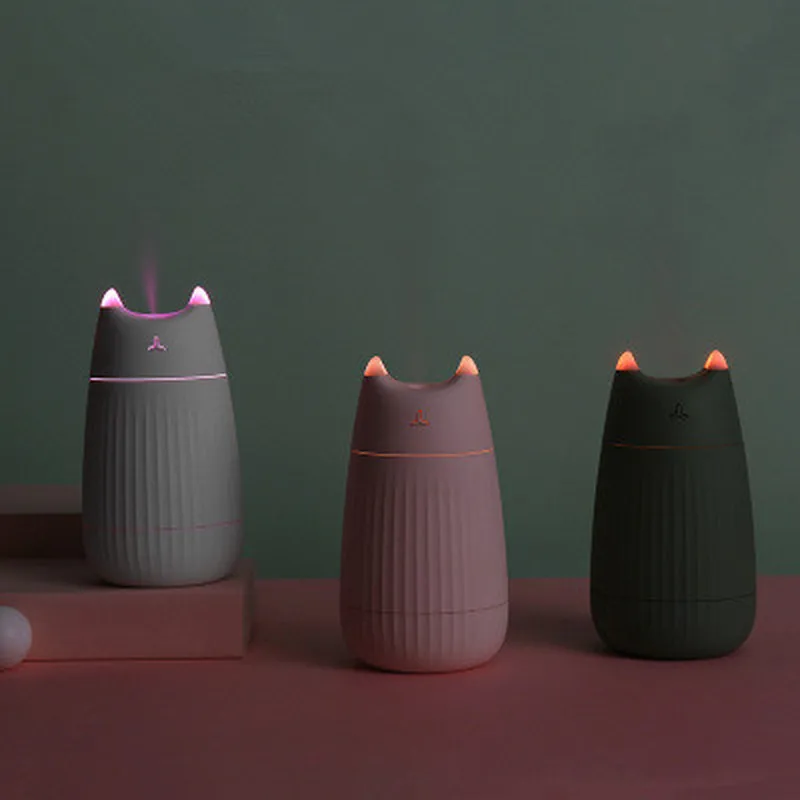 USB Air Humidifier Cute Cat Desktop Diffuser 200ML Car Air Freshener Purifier Mini Portable Diffuser With LED Lights For Home
USB Air Humidifier Cute Cat Desktop Diffuser 200ML Car Air Freshener Purifier Mini Portable Diffuser With LED Lights For Home