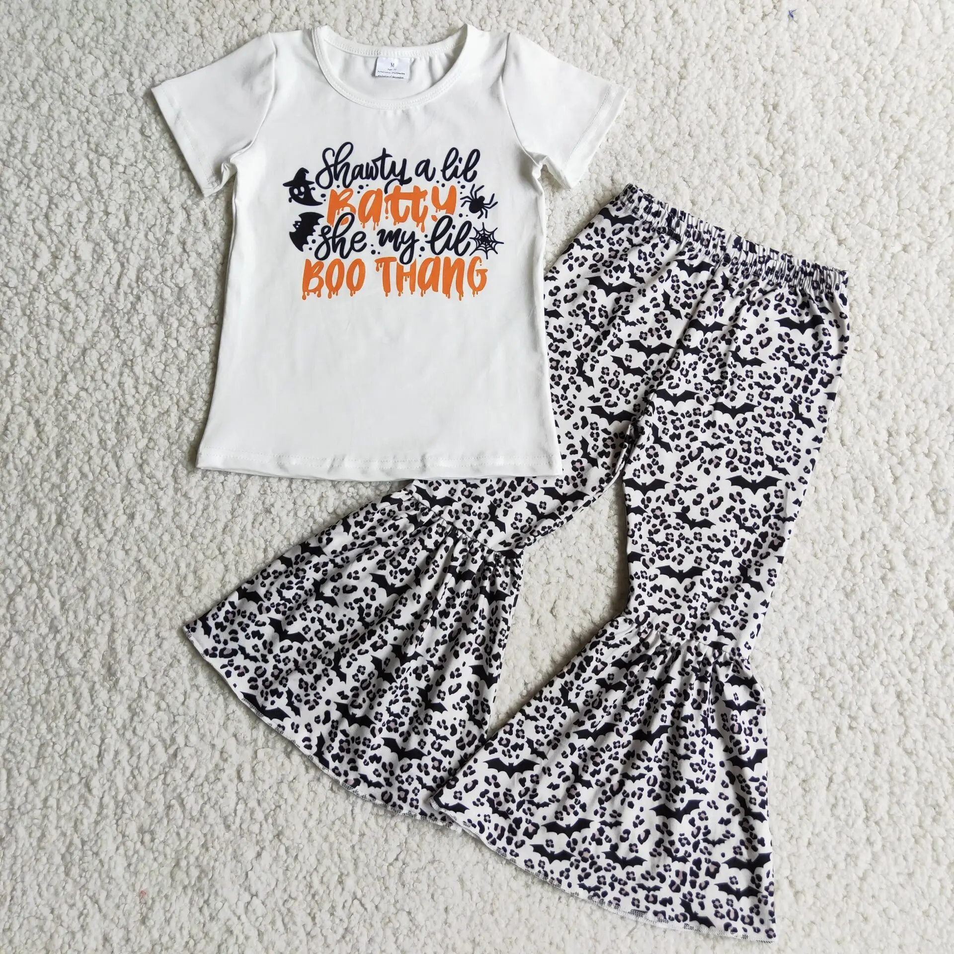 Ready To Ship Letter Short Sleeve Top Leopard Print Bell Bottoms Suit Kids Clothing Girls
Ready To Ship Letter Short Sleeve Top Leopard Print Bell Bottoms Suit Kids Clothing Girls