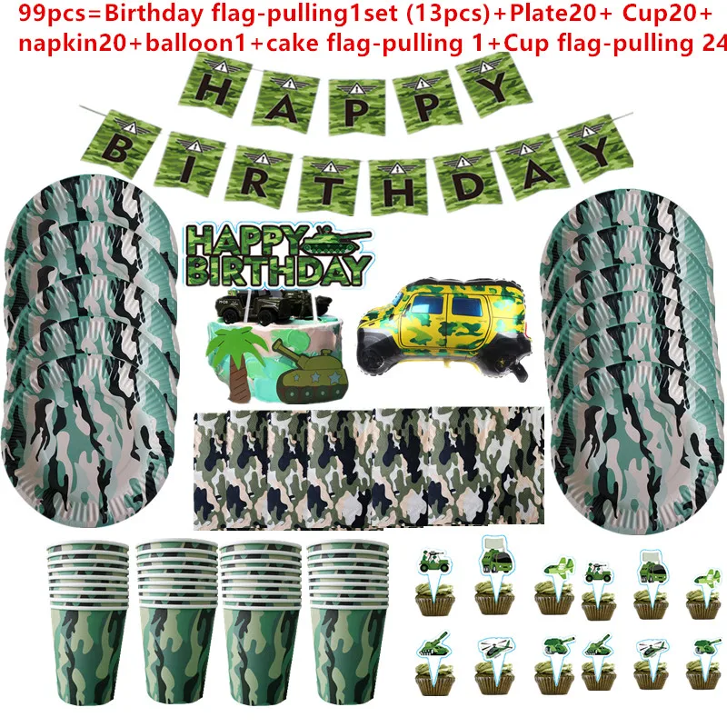 99pcs new Camouflage Tableware Latex Balloon Photo Prop Cake Flag Army Military Theme Party Decor Birthday Ball Baby Shower
99pcs new Camouflage Tableware Latex Balloon Photo Prop Cake Flag Army Military Theme Party Decor Birthday Ball Baby Shower