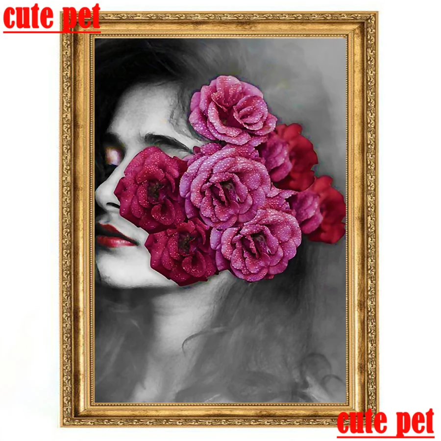 DIY Flower art woman cross stitch diamond painting 5D full diamond painting living room decoration artwork embroidery puzzle
DIY Flower art woman cross stitch diamond painting 5D full diamond painting living room decoration artwork embroidery puzzle