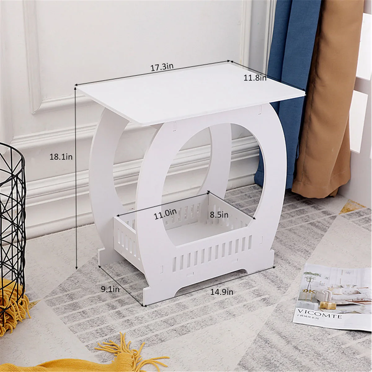 Multifunction Modern Mini Sofa Side Table Living room Coffee Tables Bedside Table With Storage Shelf Bedroom Home Furniture
Multifunction Modern Mini Sofa Side Table Living room Coffee Tables Bedside Table With Storage Shelf Bedroom Home Furniture