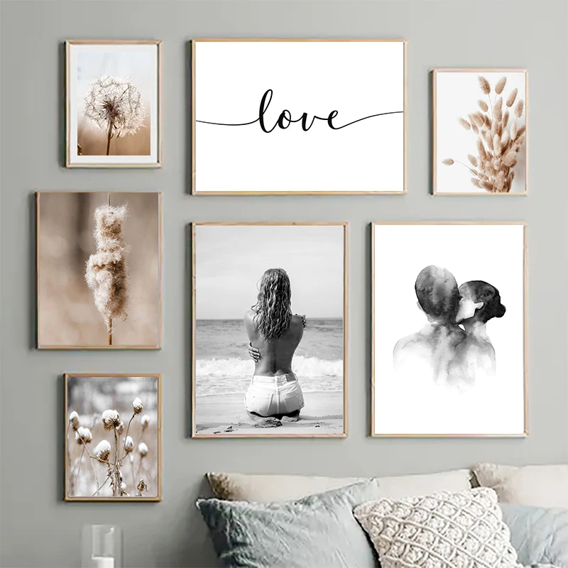 Romantic Love Reed Grass Flower Beach Nordic Poster Wall Art Print Canvas Painting Fashion Pictures Couples Lovers Room Decor
Romantic Love Reed Grass Flower Beach Nordic Poster Wall Art Print Canvas Painting Fashion Pictures Couples Lovers Room Decor