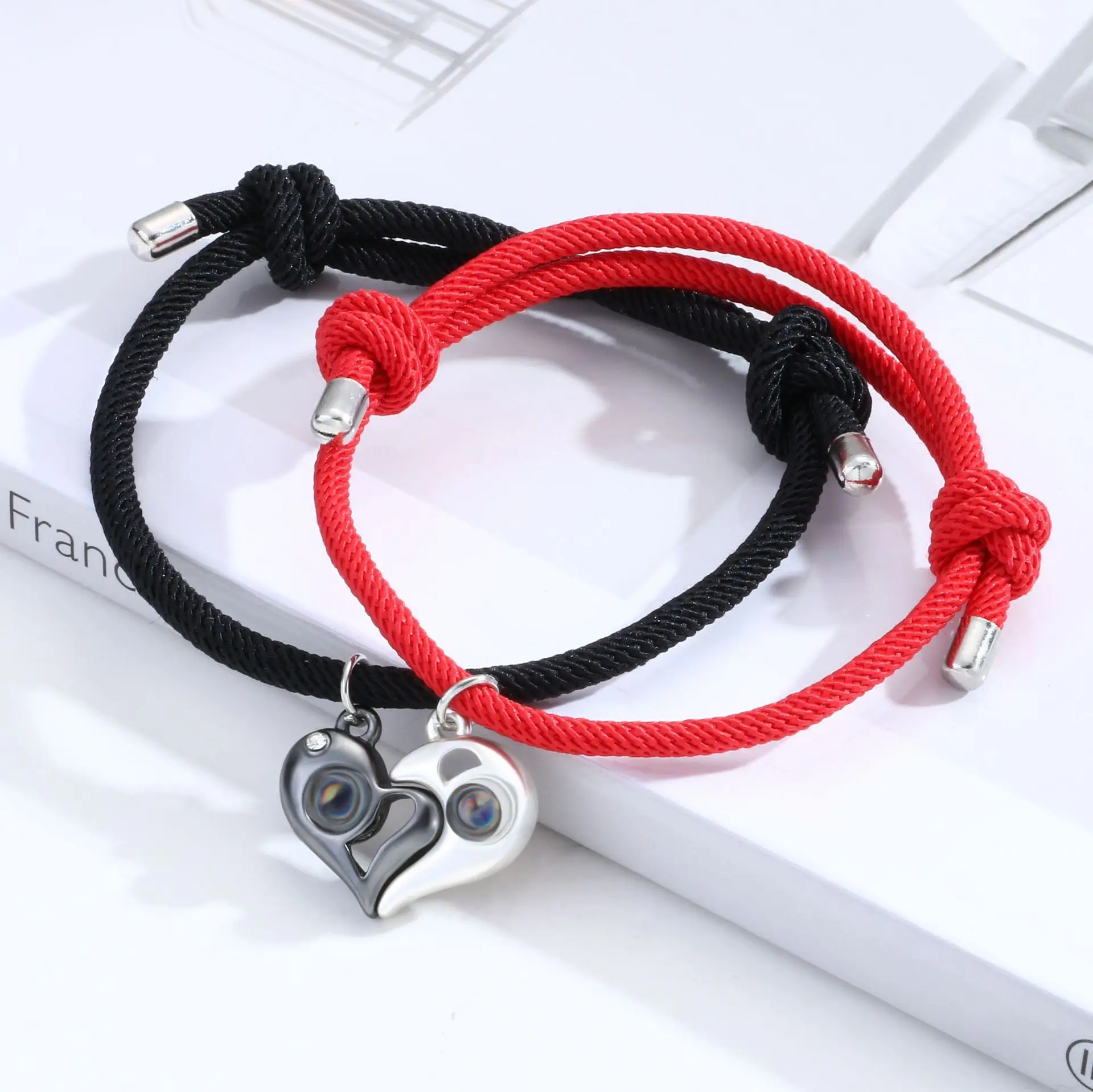 Fashion Love Couple Bracelet Magnet Attracts Projection Stone 100 Languages I Love You Valentine's Day Bracelet hot sale
Fashion Love Couple Bracelet Magnet Attracts Projection Stone 100 Languages I Love You Valentine's Day Bracelet hot sale