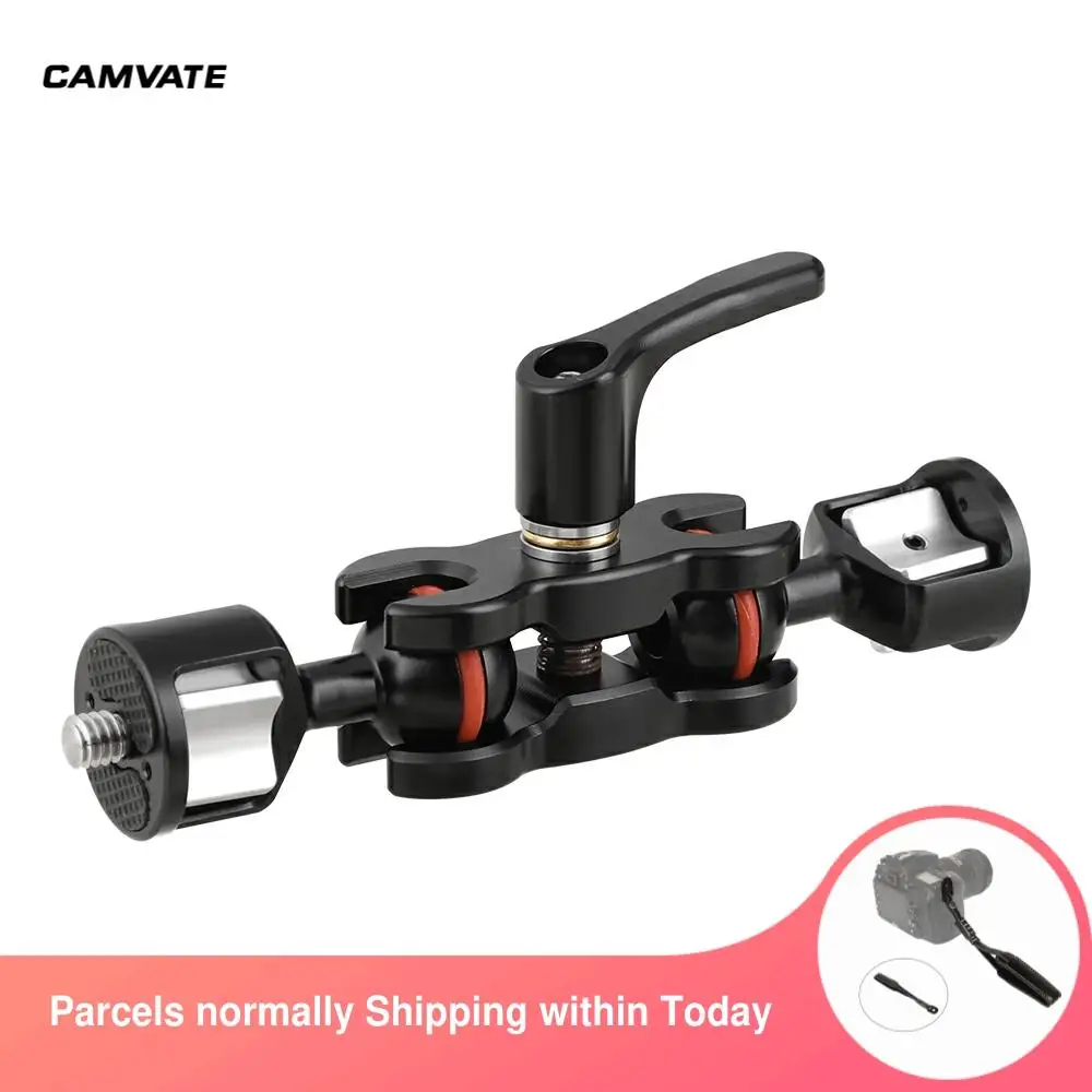 CAMVATE Articulating Magic Arm With 1/4"-20 Dual Ball Head For Monitor,Audio Recorder,Flash,Video Light,Microphone,LCD Mounting
CAMVATE Articulating Magic Arm With 1/4"-20 Dual Ball Head For Monitor,Audio Recorder,Flash,Video Light,Microphone,LCD Mounting