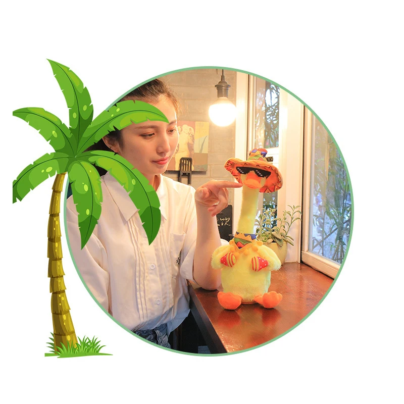 New Funny Electric Dance Duck Plush Toys Singing And Dancing Talking About Children Teaching Pet Toys Gift Decoration Creativity
New Funny Electric Dance Duck Plush Toys Singing And Dancing Talking About Children Teaching Pet Toys Gift Decoration Creativity
