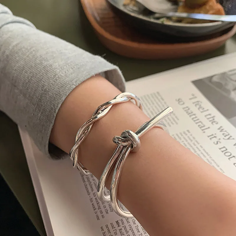 Foxanry Minimalist 925 Sterling Silver Bracelet Fashion Creative Braided Winding Vintage Handmade Party Jewelry Gifts for Women
Foxanry Minimalist 925 Sterling Silver Bracelet Fashion Creative Braided Winding Vintage Handmade Party Jewelry Gifts for Women