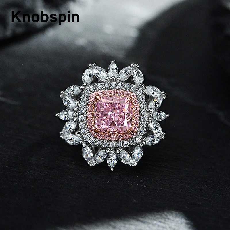 Обручальные кольца Knobspin 100% из искусственного муассанита 7*7 мм с розовыми бриллиантами для женщин, обещают подарок, ювелирные изделия из сер...
Обручальные кольца Knobspin 100% из искусственного муассанита 7*7 мм с розовыми бриллиантами для женщин, обещают подарок, ювелирные изделия из сер...