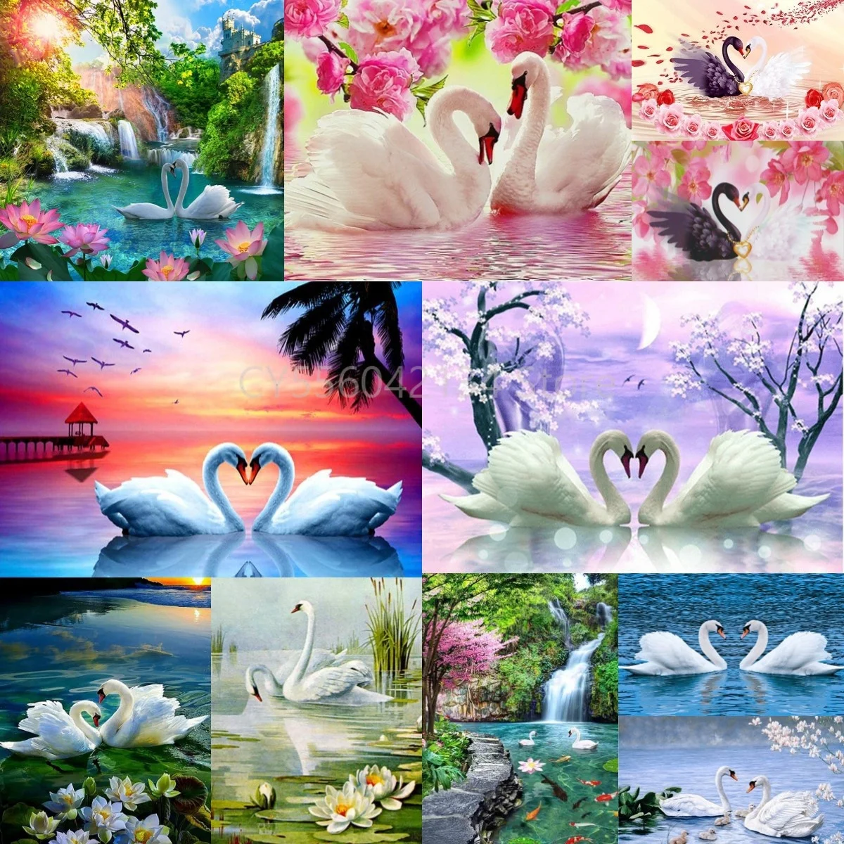 DIY 5D Diamond Painting Animal Swan Full Drill with Number Kits Home and Kitchen Wall Decoration Gifts Arts for Adults and Kids
DIY 5D Diamond Painting Animal Swan Full Drill with Number Kits Home and Kitchen Wall Decoration Gifts Arts for Adults and Kids