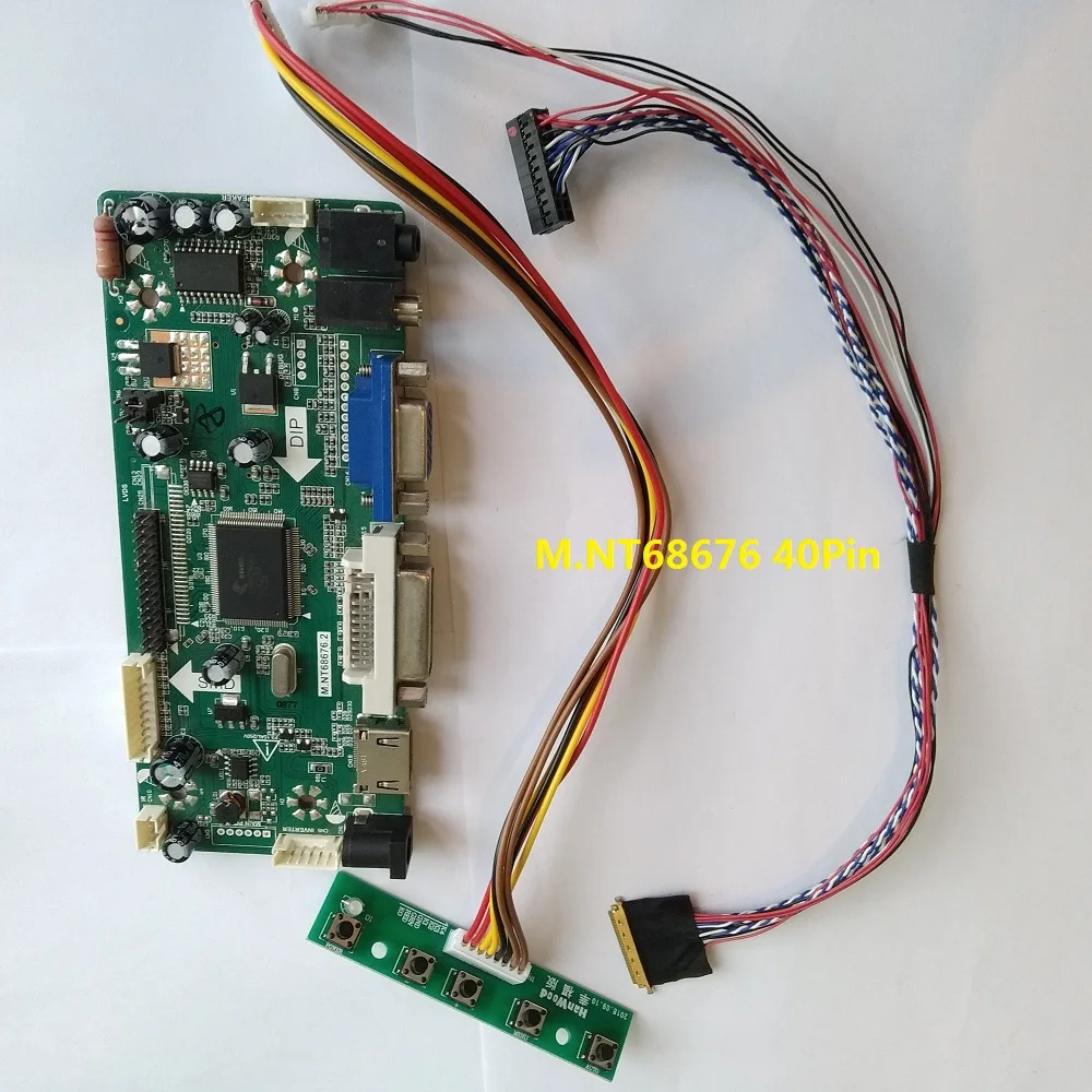 audio LVDS DVI HDMI VGA LCD controller board LED M.NT68676 KIT for LP133WH2-TLF1 1366*768 monitor panel card cable 40pin
audio LVDS DVI HDMI VGA LCD controller board LED M.NT68676 KIT for LP133WH2-TLF1 1366*768 monitor panel card cable 40pin