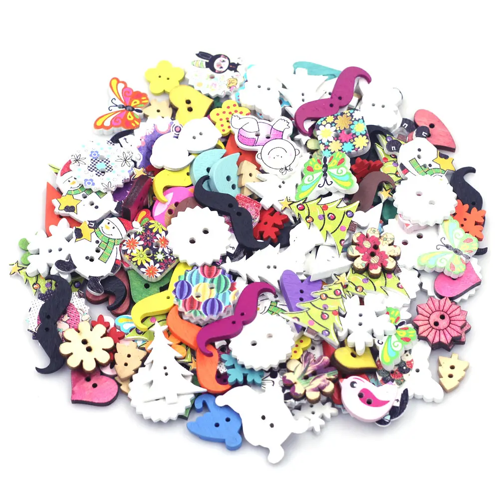 30Pcs Mixed Wood Sewing Buttons 2 Holes Floral Heart Tree Star Baby DIY Crafts Scrapbook Clothes Gift Knitting Accessories
30Pcs Mixed Wood Sewing Buttons 2 Holes Floral Heart Tree Star Baby DIY Crafts Scrapbook Clothes Gift Knitting Accessories