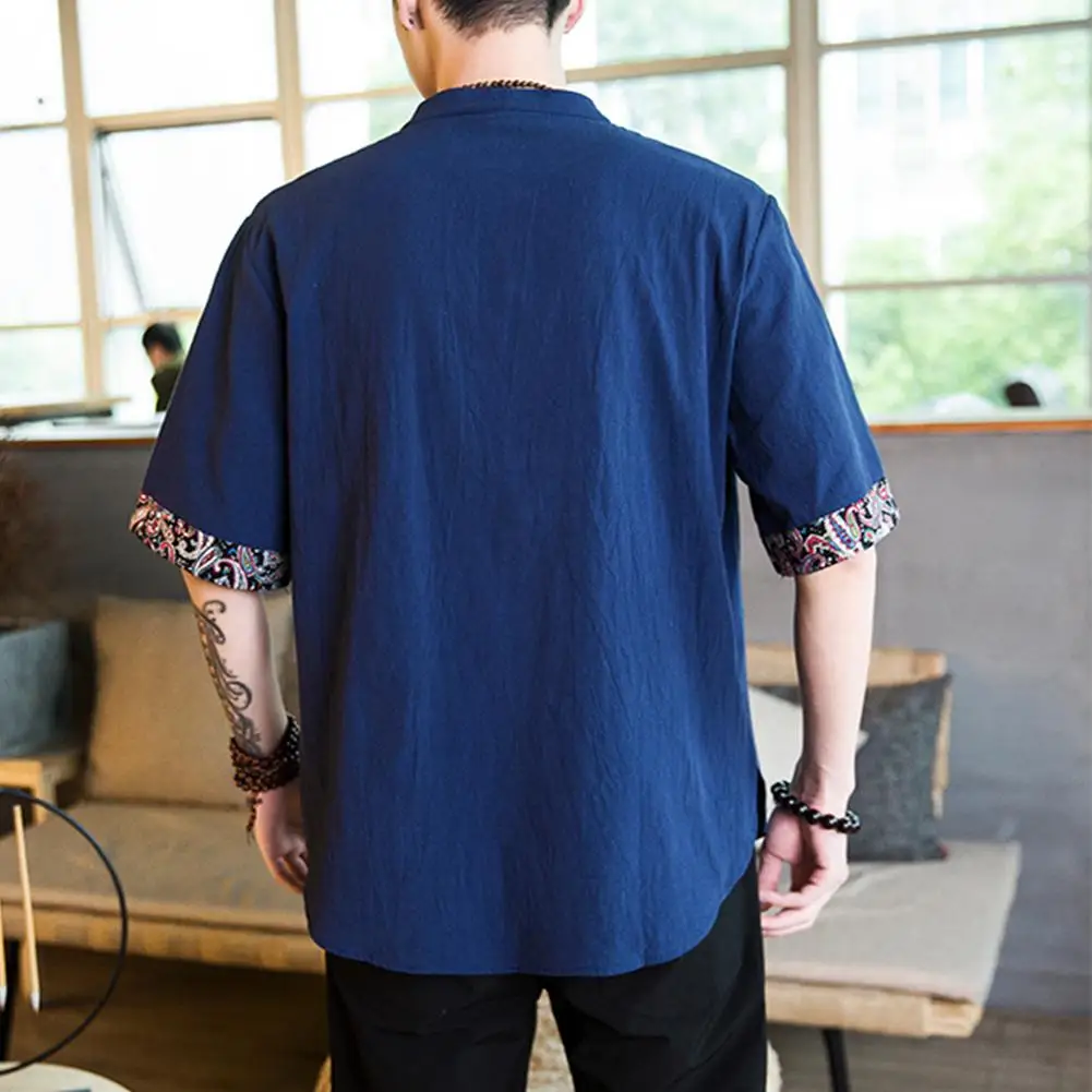 MISSKY Men's tshirt Short-sleeve T-shirt Summer Stand Collar Cotton Solid Color Embroidery Half-sleeve T-shirt Male Tops New
MISSKY Men's tshirt Short-sleeve T-shirt Summer Stand Collar Cotton Solid Color Embroidery Half-sleeve T-shirt Male Tops New